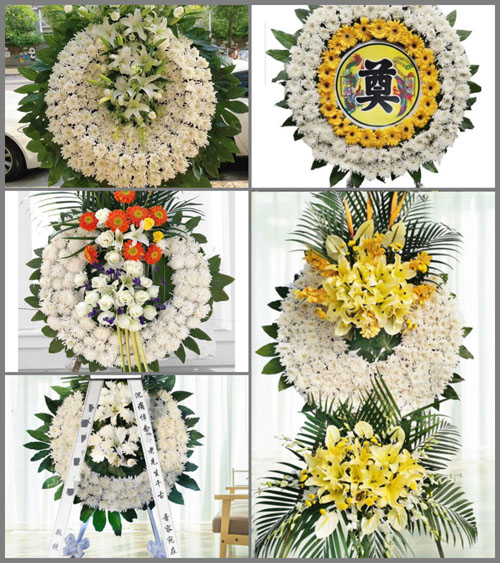 福建福州福清市江镜镇北翁村花圈速递